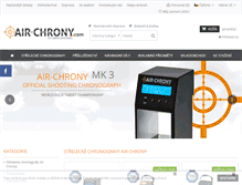 Tablet Screenshot of air-chrony.com